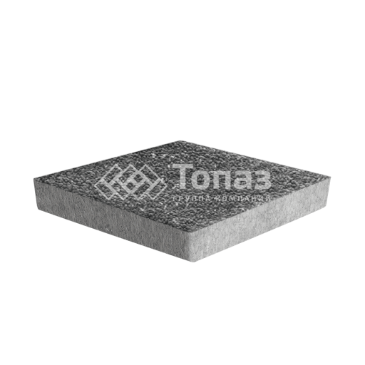 Тротуарная плитка Ромб, аляска черная с гранитной крошкой, 6 см