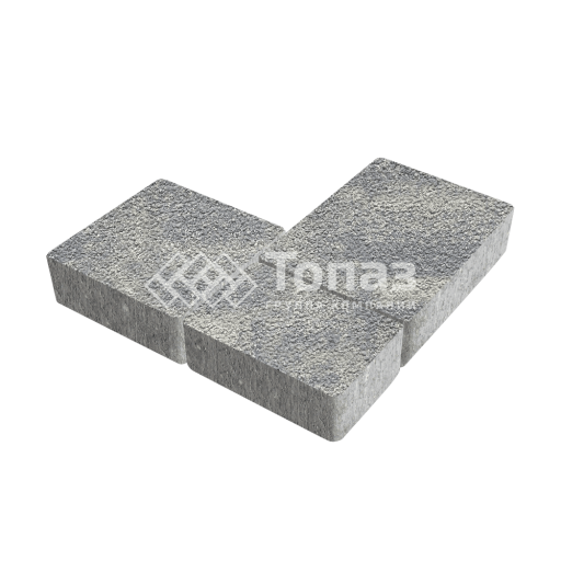 Тротуарная плитка Новый город, аква на камне, 6 см