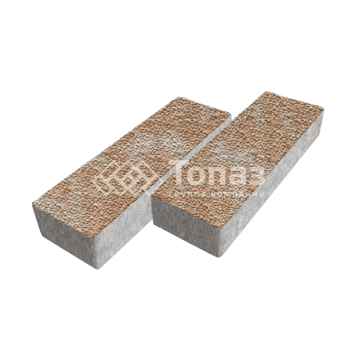 Тротуарная плитка 300х100х60, сансет с мраморной крошкой