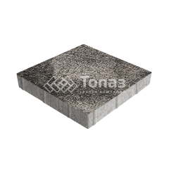 Тротуарная плитка Квадрат 500х500х70, агат коричневый с гранитной крошкой