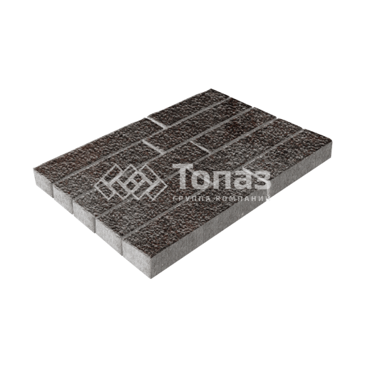 Тротуарная плитка Лукано, мокко с гранитной крошкой, 6 см