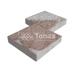 Тротуарная плитка Квадрат 500х500х70, хаски с мраморной крошкой