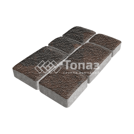 Тротуарная плитка Брук, конго с мраморной крошкой, 4 см