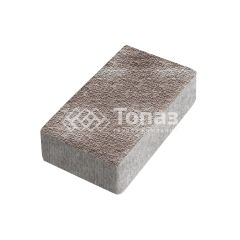 Тротуарная плитка Брусчатка, авантюр с мраморной крошкой, 6 см