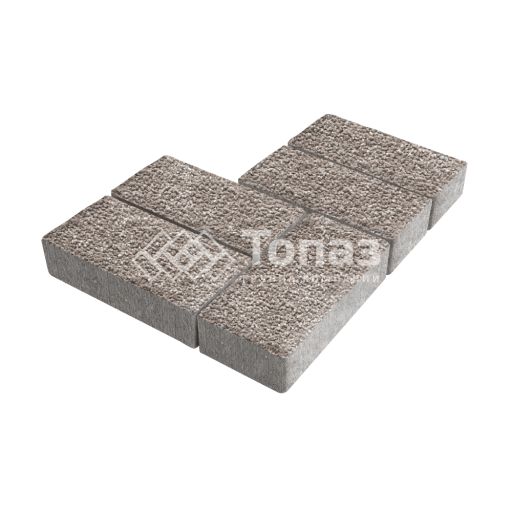 Тротуарная плитка 200х100х100, сахара с гранитной крошкой