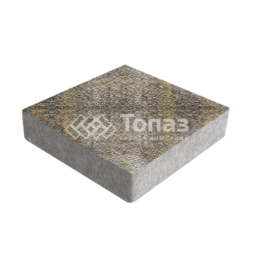 Тротуарная плитка Квадрат 200х200х60, степь с гранитной крошкой
