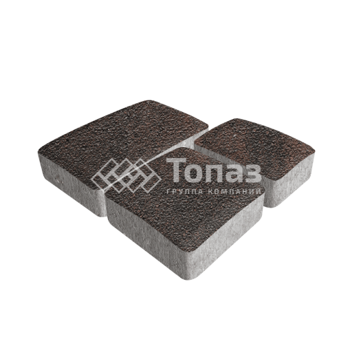 Тротуарная плитка Брук, кармен на камне, 6 см