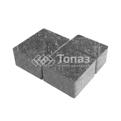 Тротуарная плитка Лэндхаус, аляска черная, 8 см