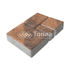 Тротуарная плитка Мюнхен, сомон с гранитной крошкой, 4 см