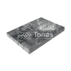 Тротуарная плитка Лукано, черно-белая, 6 см