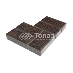 Тротуарная плитка 200х100х40, клинкер на камне