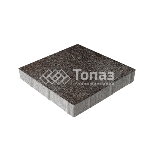 Тротуарная плитка Квадрат 400х400х60, мокко на камне