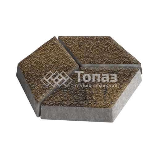 Тротуарная плитка Ромб, арабская ночь с гранитной крошкой, 6 см