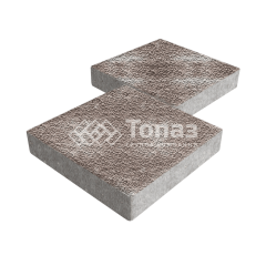 Тротуарная плитка Квадрат 300х300х60, авантюр с мраморной крошкой