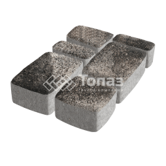 Тротуарная плитка Классико, агат коричневый, 6 см