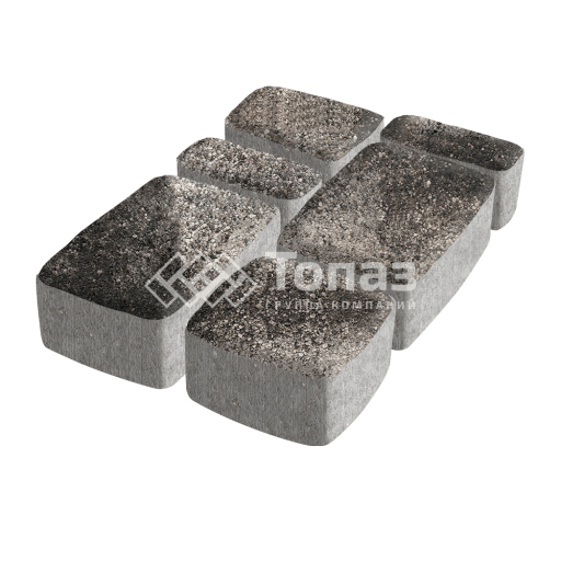 Тротуарная плитка Классико, агат коричневый, 6 см