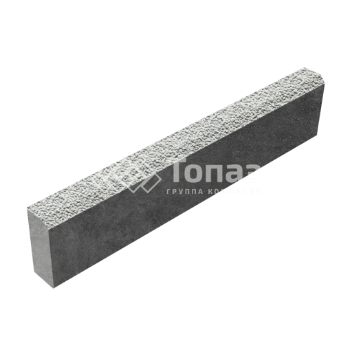 Камень бортовой БР 100.20.8, белый с гранитной крошкой