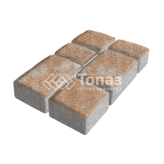 Тротуарная плитка Старый город, сансет на камне, 4 см