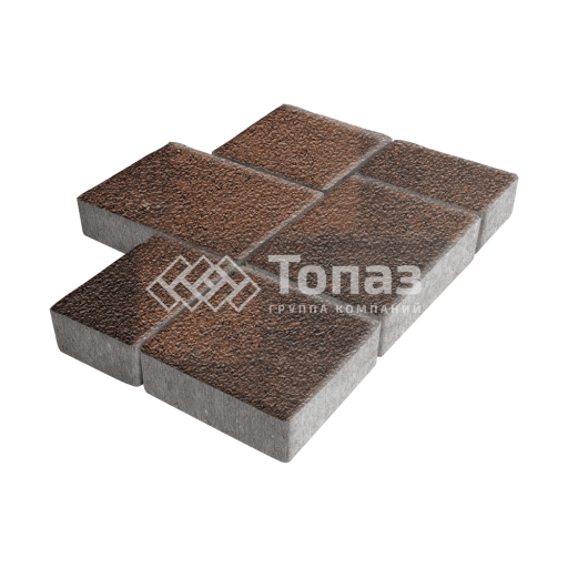 Тротуарная плитка Новый город, сорренто на камне, 4 см