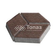 Тротуарная плитка Ромб, барселона с гранитной крошкой, 6 см