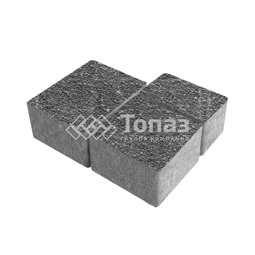 Тротуарная плитка Лэндхаус, аляска черная с мраморной крошкой, 4 см