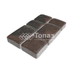 Тротуарная плитка Брук, конго на камне, 6 см