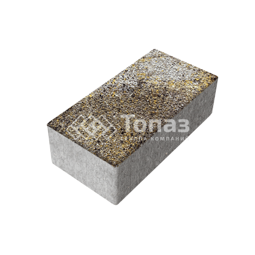 Тротуарная плитка 240х120х70, агат желтый с гранитной крошкой