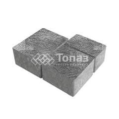 Тротуарная плитка Лэндхаус, антрацит с мраморной крошкой, 4 см