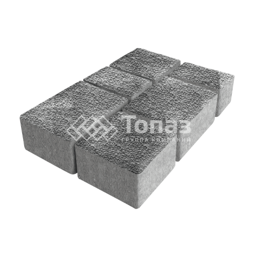 Тротуарная плитка Лэндхаус, антрацит с мраморной крошкой, 4 см