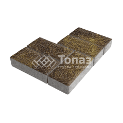 Тротуарная плитка 200х100х60, осень с гранитной крошкой