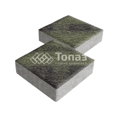 Тротуарная плитка Квадрат 200х200х60, янтарь с гранитной крошкой