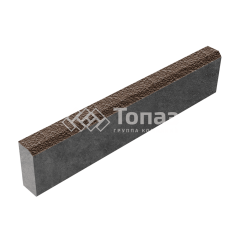 Камень бортовой БР 100.20.8, коричневый с гранитной крошкой