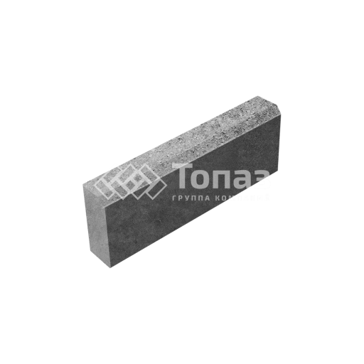 Камень бортовой БР 50.20.8, серо-белый