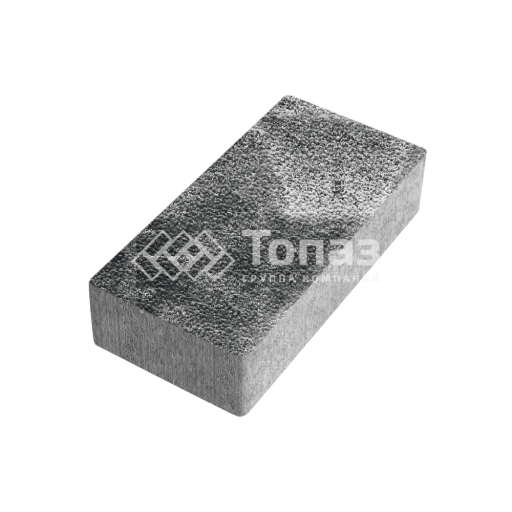 Тротуарная плитка 200х100х40, черно-белая с мраморной крошкой