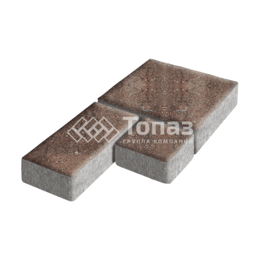 Тротуарная плитка Рубико, яшма, 4 см