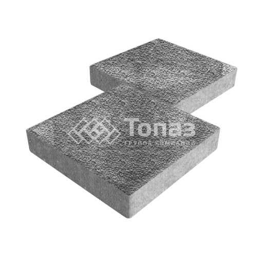 Тротуарная плитка Квадрат 500х500х70, антрацит с гранитной крошкой