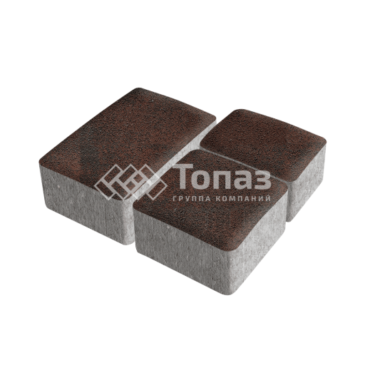 Тротуарная плитка Старый город, клинкер, 6 см