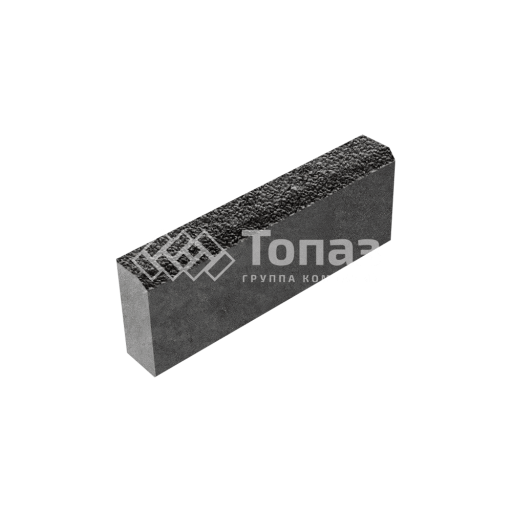 Камень бортовой БР 50.20.8, джафар черный с мраморной крошкой