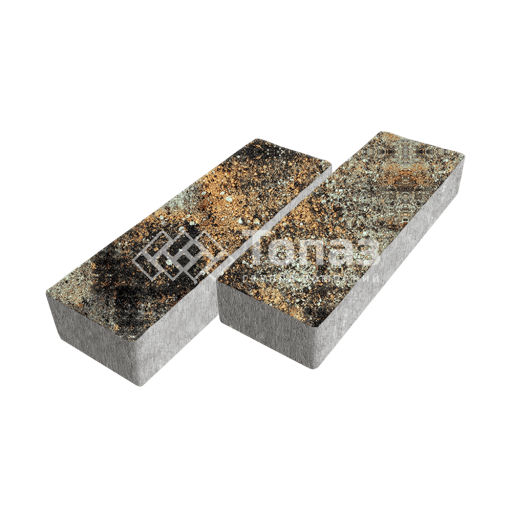 Тротуарная плитка 300х100х60, агат кофейный