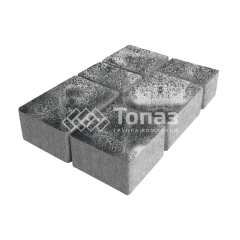 Тротуарная плитка Лэндхаус, черно-белая, 8 см