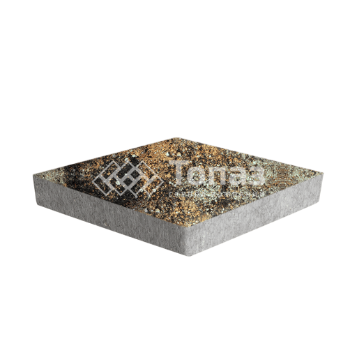 Тротуарная плитка Ромб, агат кофейный, 6 см