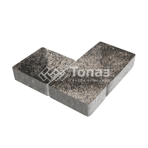 Тротуарная плитка Новый город, агат коричневый, 4 см