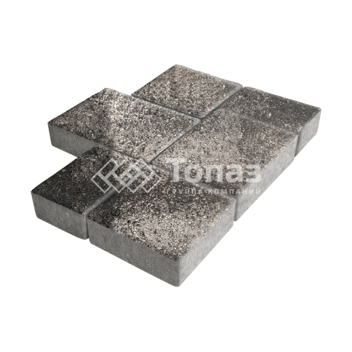 Тротуарная плитка Новый город, агат коричневый, 4 см