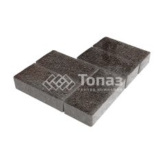 Тротуарная плитка 200х100х40, мокко на камне