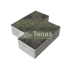 Тротуарная плитка 240х120х70, янтарь с мраморной крошкой