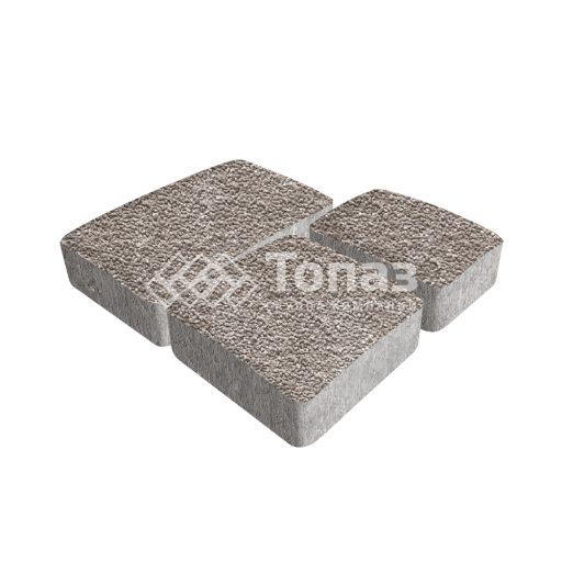 Тротуарная плитка Брук, сахара с мраморной крошкой, 4 см