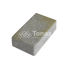 Тротуарная плитка Брусчатка, меланж с гранитной крошкой, 6 см