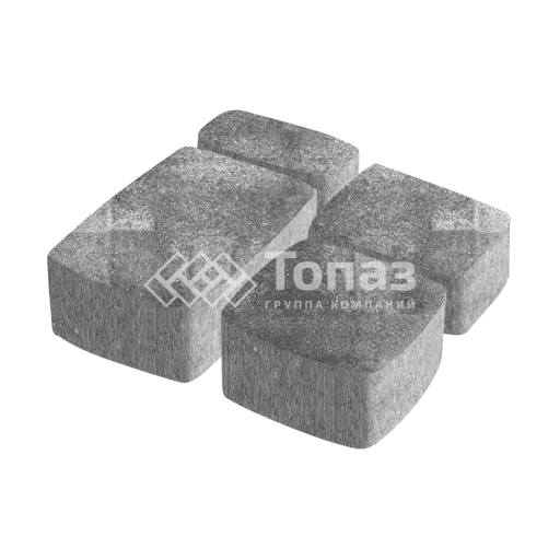 Тротуарная плитка Классико, антрацит, 6 см