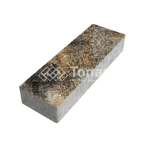 Тротуарная плитка 300х100х60, агат кофейный на камне