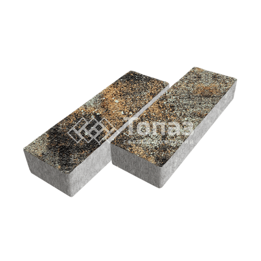 Тротуарная плитка 300х100х60, агат кофейный на камне